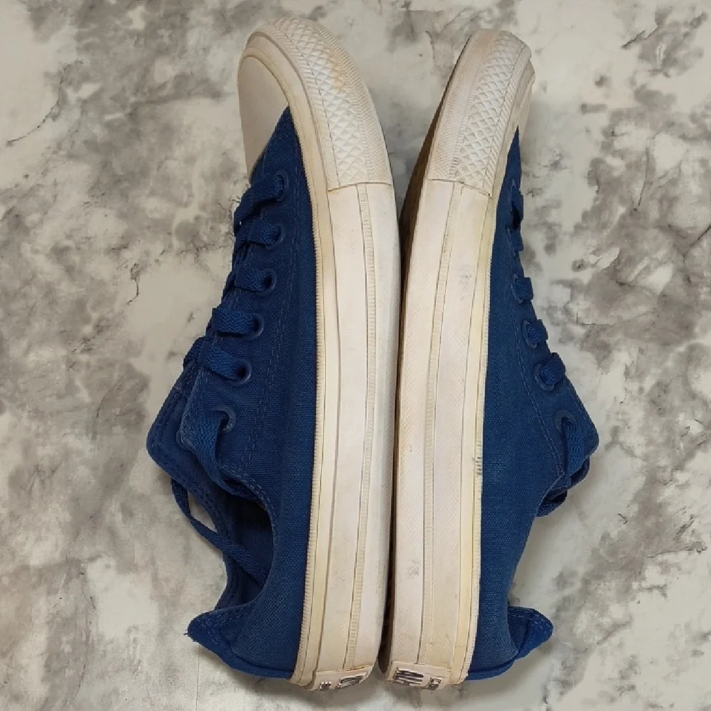 Converse All Star / Lunarlon Royal Blue Low Top  Sneakers , Size W-7 / M-5 - Picture 5 of 10